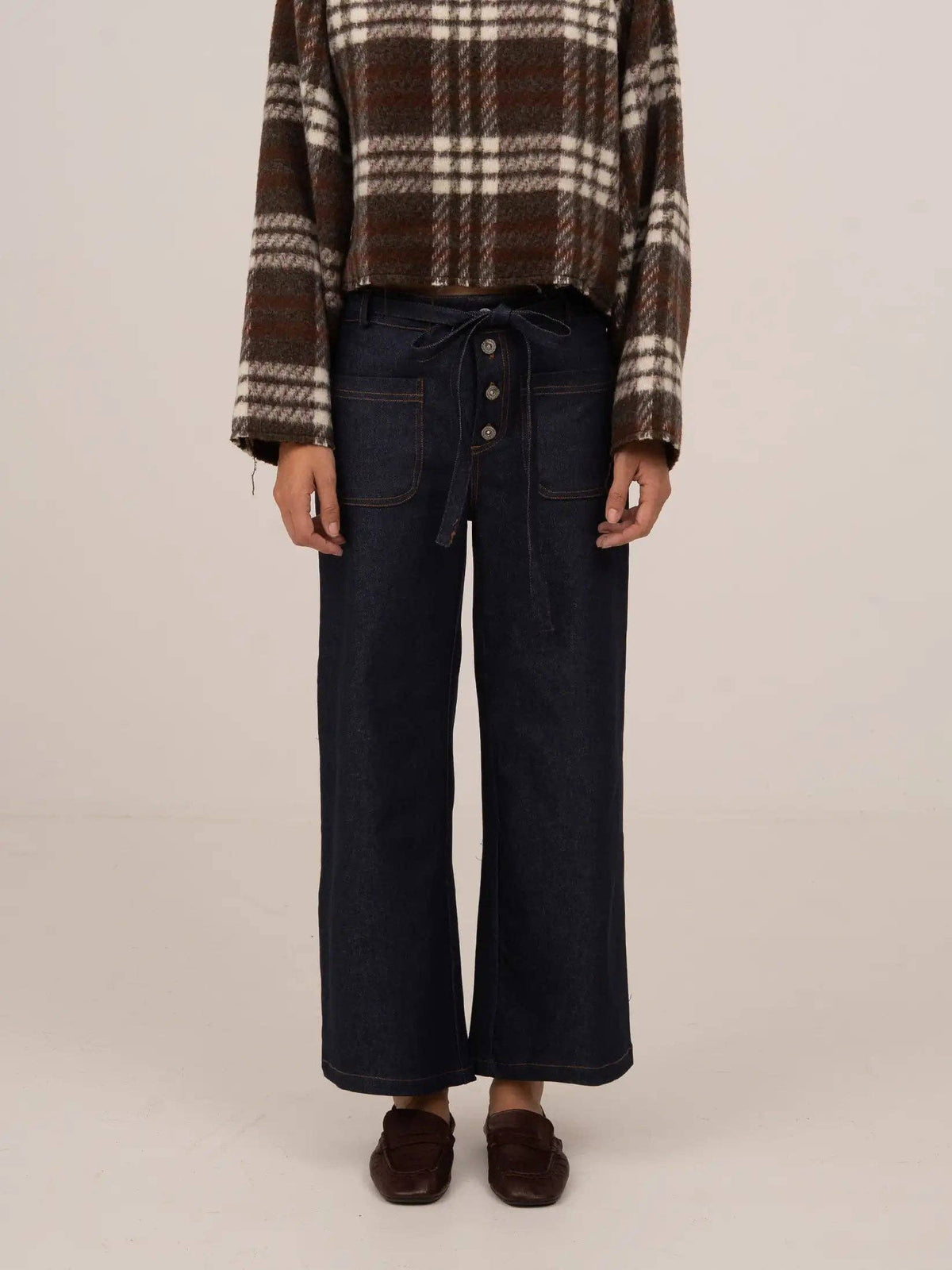 Jeans in denim Nest a vita bassa