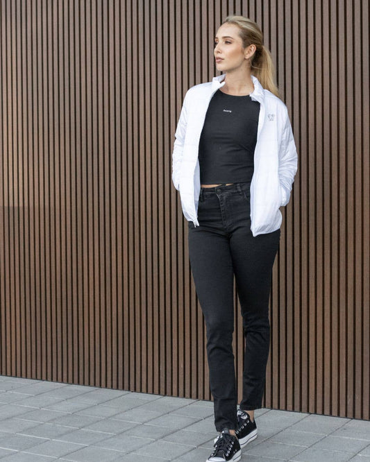 Giacca Puffer Donna Bianca