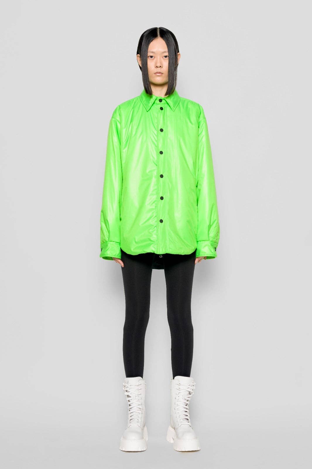 Camicia Imbottita Nemesi Verde Fluo
