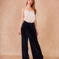 Top in raso con pizzo Faro