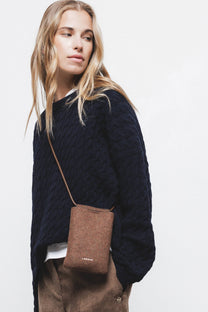 Maglione in maglia strutturata in lana