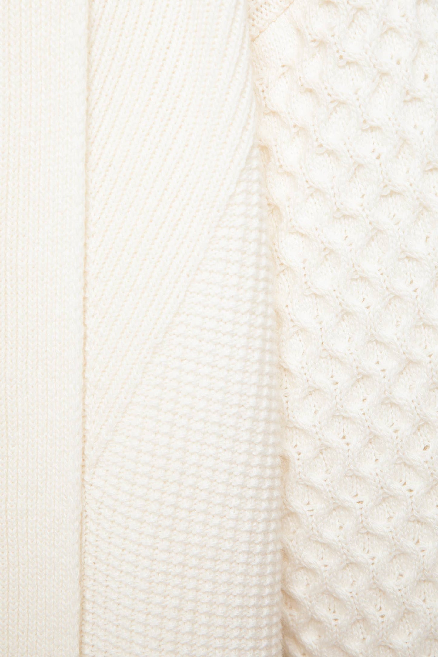 Cardigan a maglia strutturata con collo a imbuto