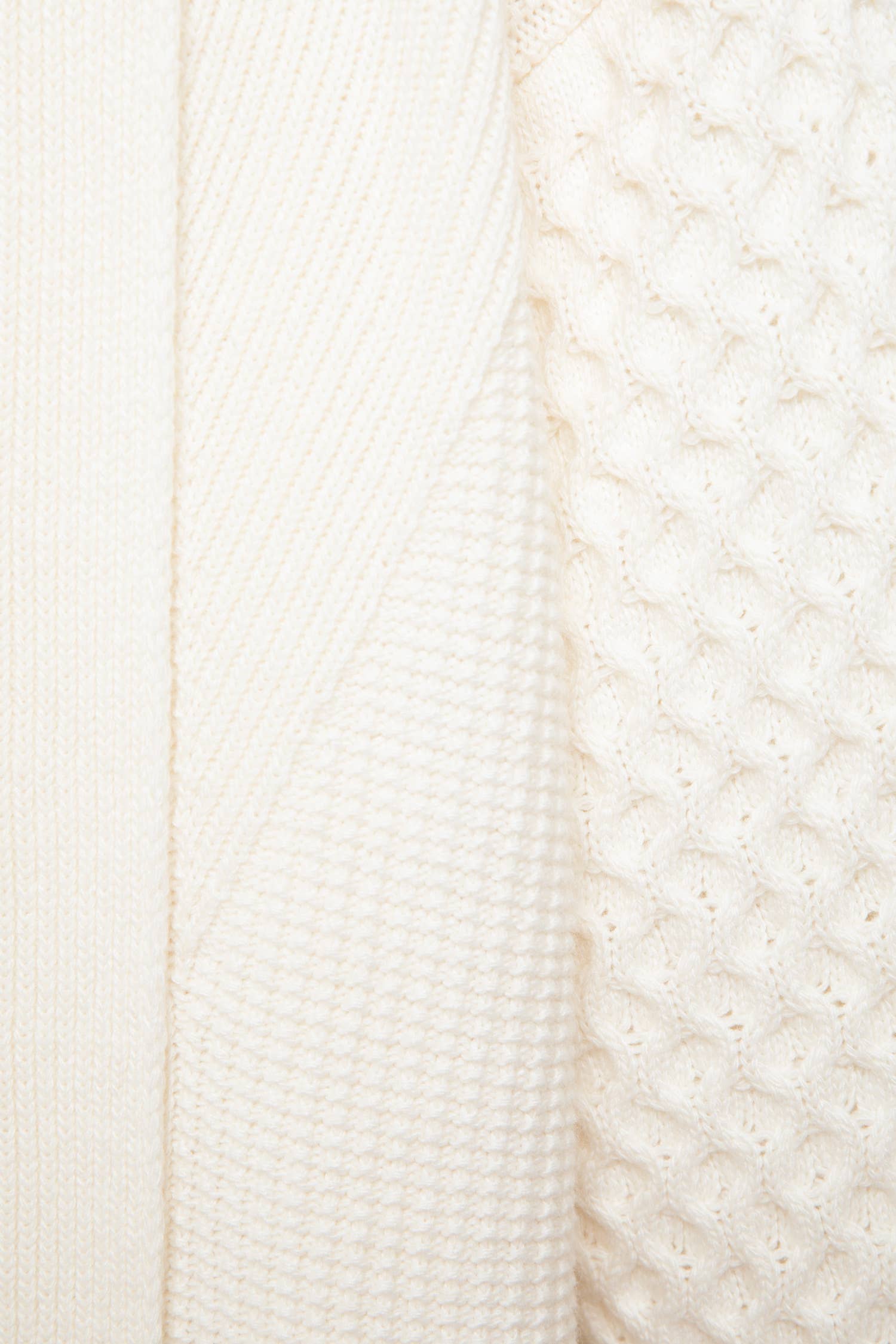 Cardigan a maglia strutturata con collo a imbuto