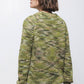 Maglione in maglia strutturata mélange verde