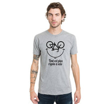 T-shirt uomo con stampa bici in cotone