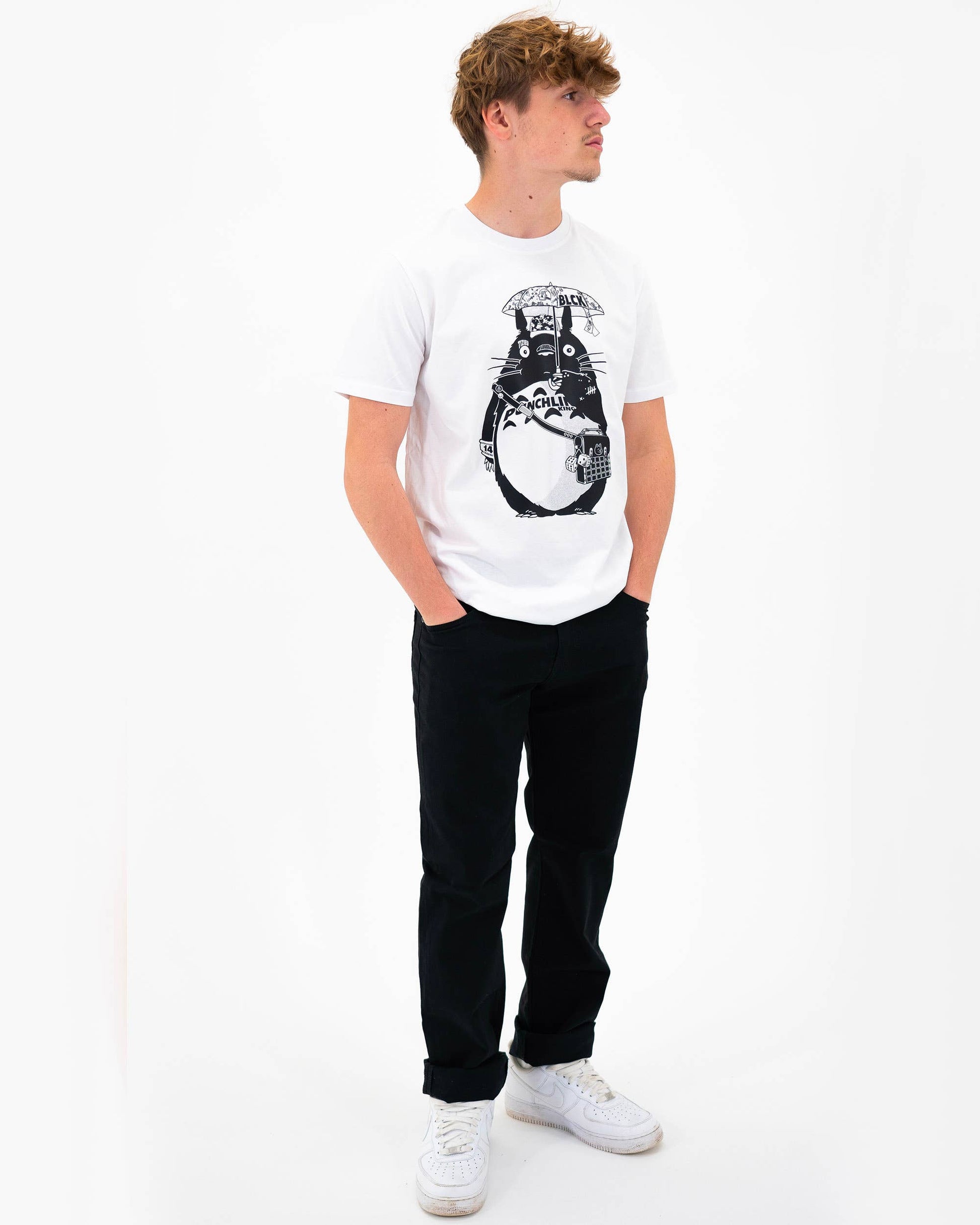 T-shirt Street Totoro con grafica tattoo