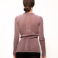 Maglia a coste glitter girocollo