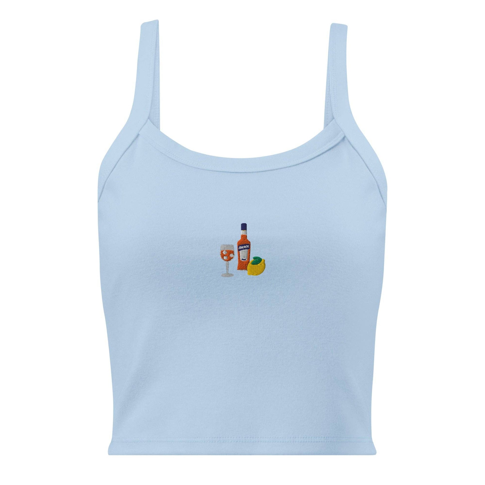 Canotta a micro-coste ricamata Kit Spritz