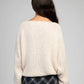 Maglione oversize in maglia spessa écru