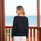 Cardigan in maglia con bottoni in madreperla