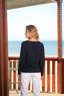 Cardigan in maglia con bottoni in madreperla