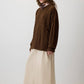 Maglione girocollo in maglia a trecce