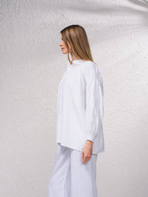 Blusa con maniche a palloncino
