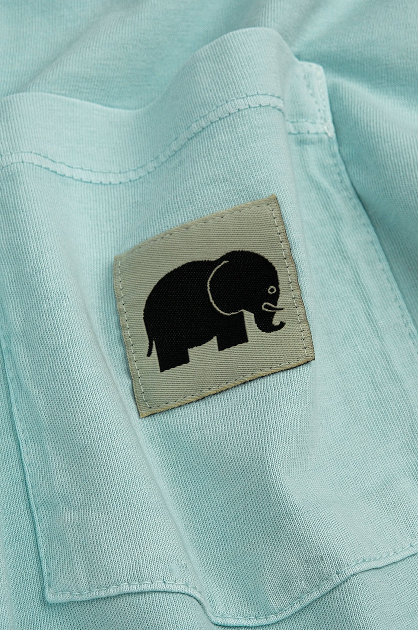 T-shirt pigmentata in garza verde costa