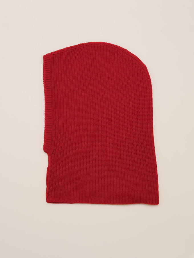 Passamontagna a coste in misto cashmere