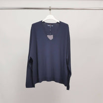 Maglione morbido e fluido con scollo a V