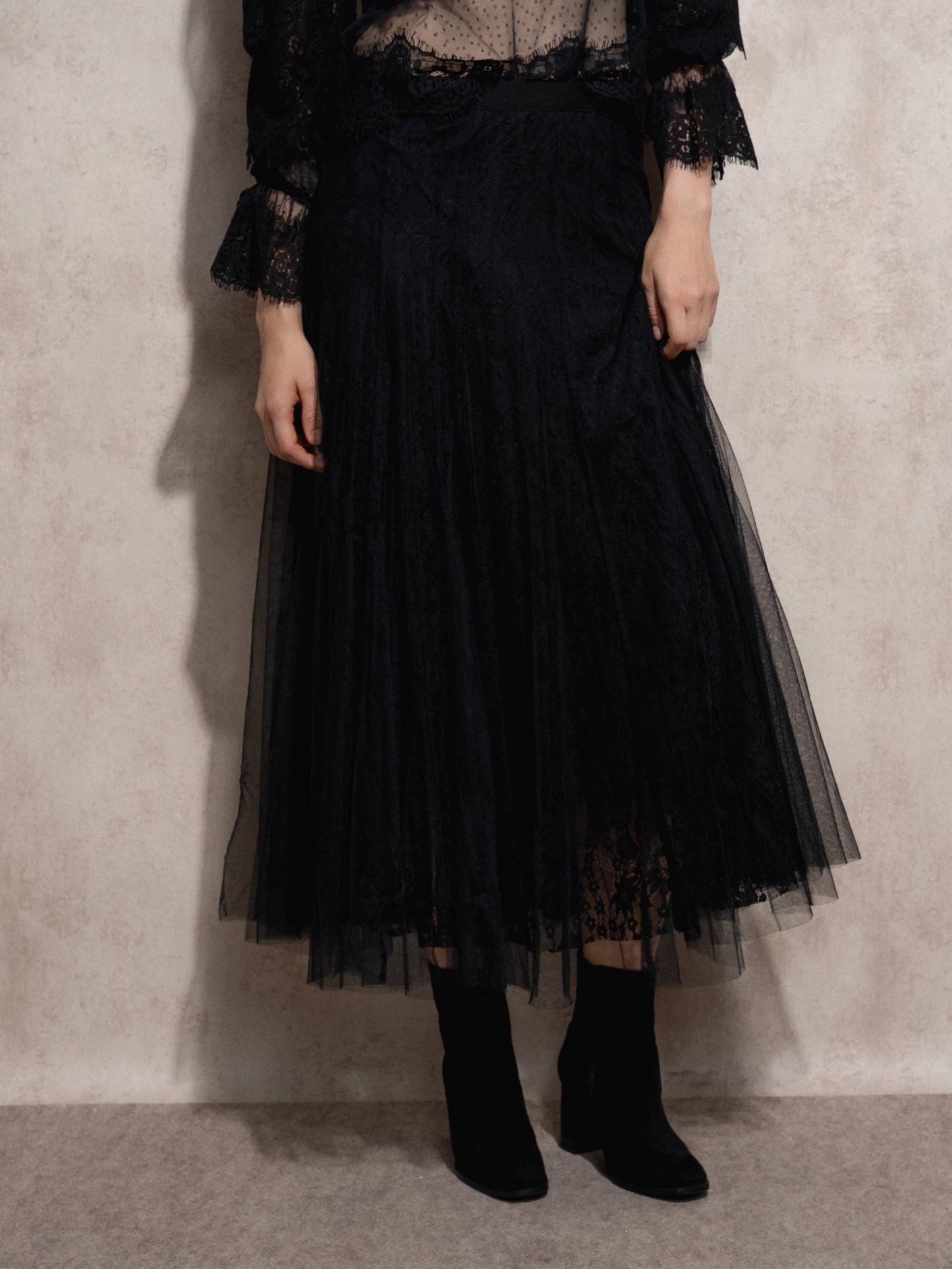 Gonna midi in tulle elegante