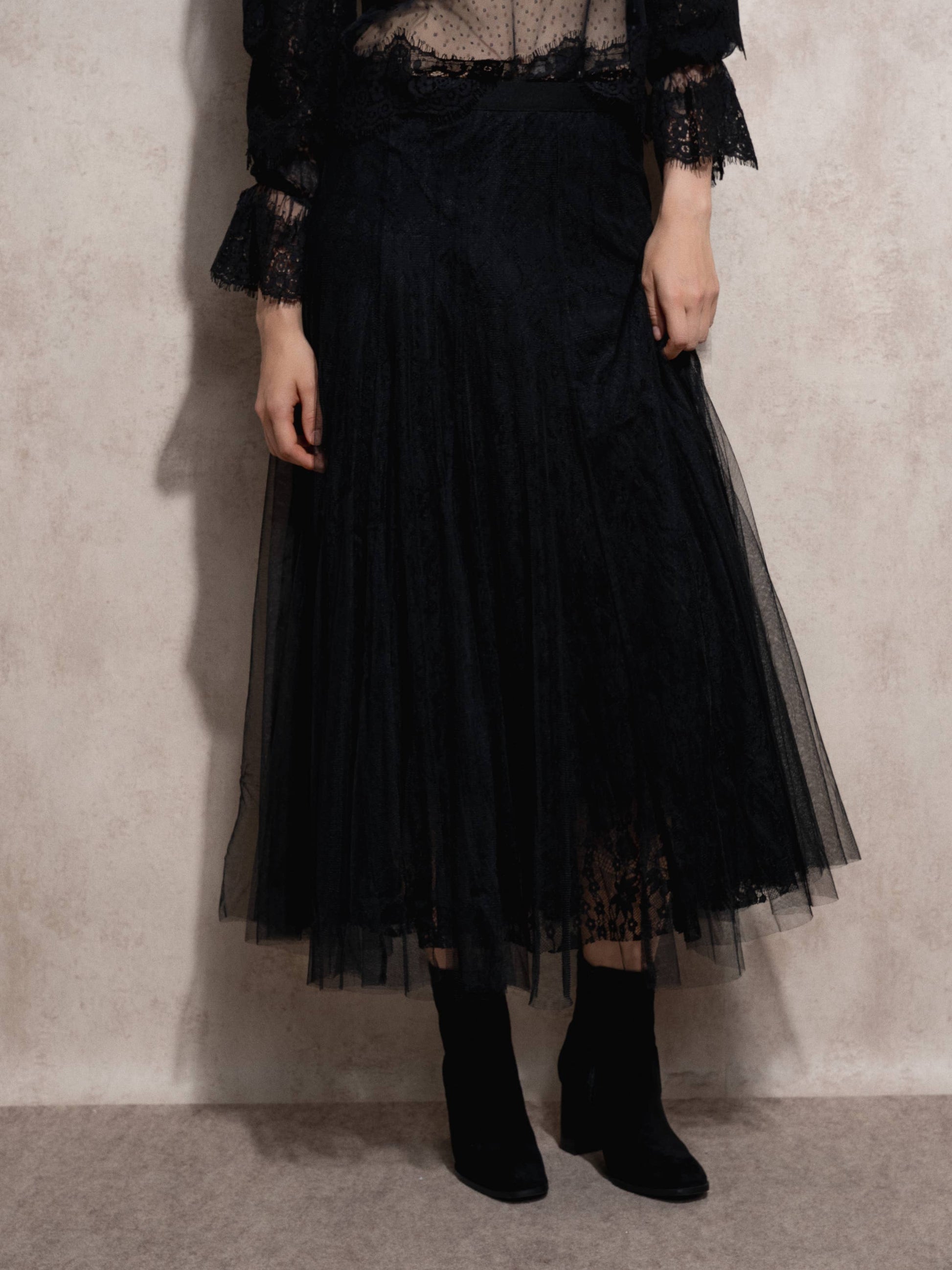 Gonna midi in tulle elegante