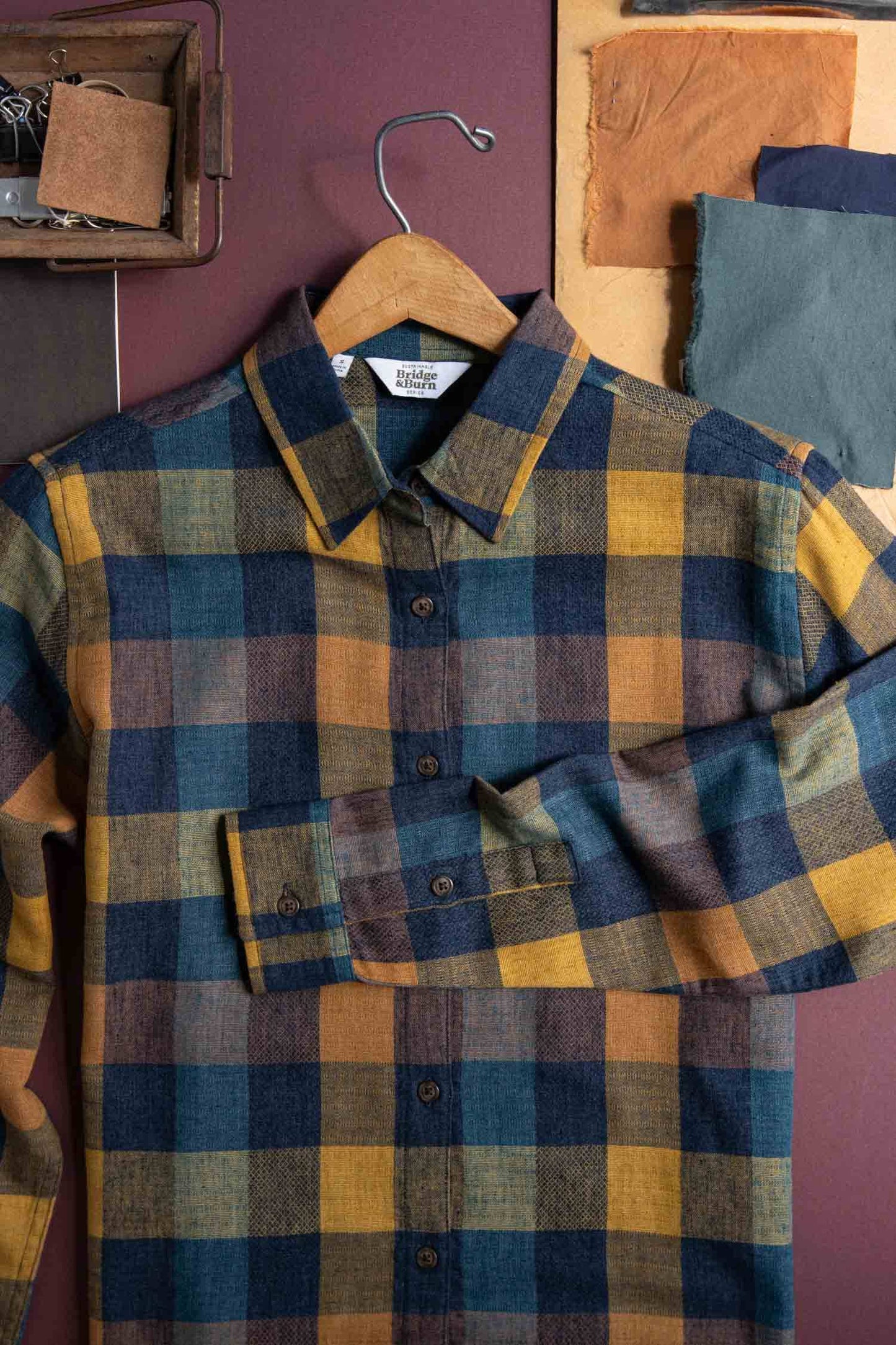 Camicia slim Olivia a quadri Moonbow