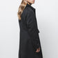 Cappotto lungo minimal con colletto classico