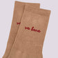 Calzini statement “Va bene” in cotone biologico