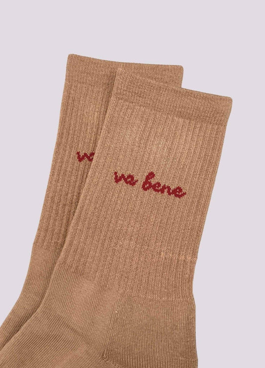Calzini statement “Va bene” in cotone biologico