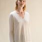 Maglia scollo a V in misto cashmere 3D Knit