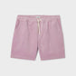 Shorts in velluto di cotone biologico color Parma