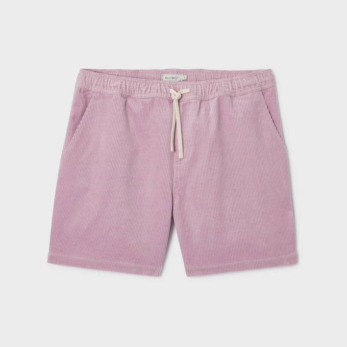 Shorts in velluto di cotone biologico color Parma