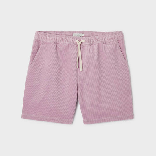 Shorts in velluto di cotone biologico color Parma