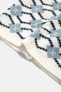 Scaldacollo jacquard in maglia