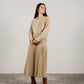 Maglione girocollo in misto cashmere con polsini arrotolati