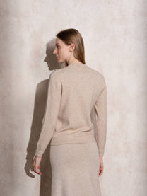 Maglione in maglia girocollo da donna
