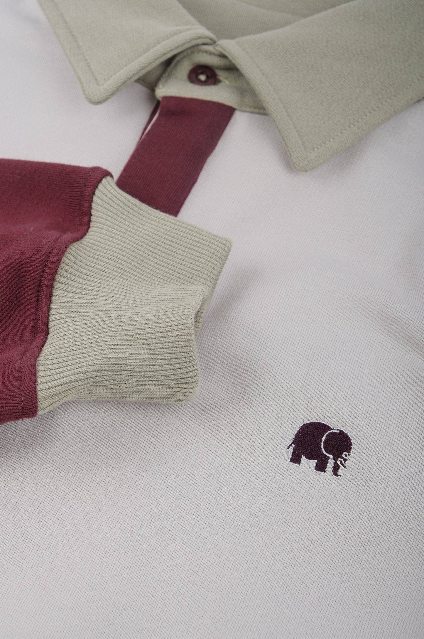 Maglione polo oversize color block Acciaio Nebbia da uomo