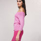 Maglione lurex off-shoulder