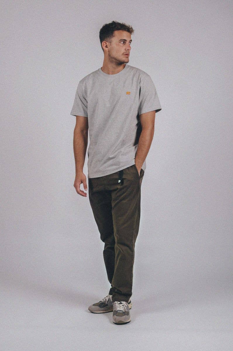 T-shirt Essential Organic Grigio Melange