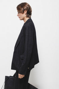 Blazer tartan elegante da donna