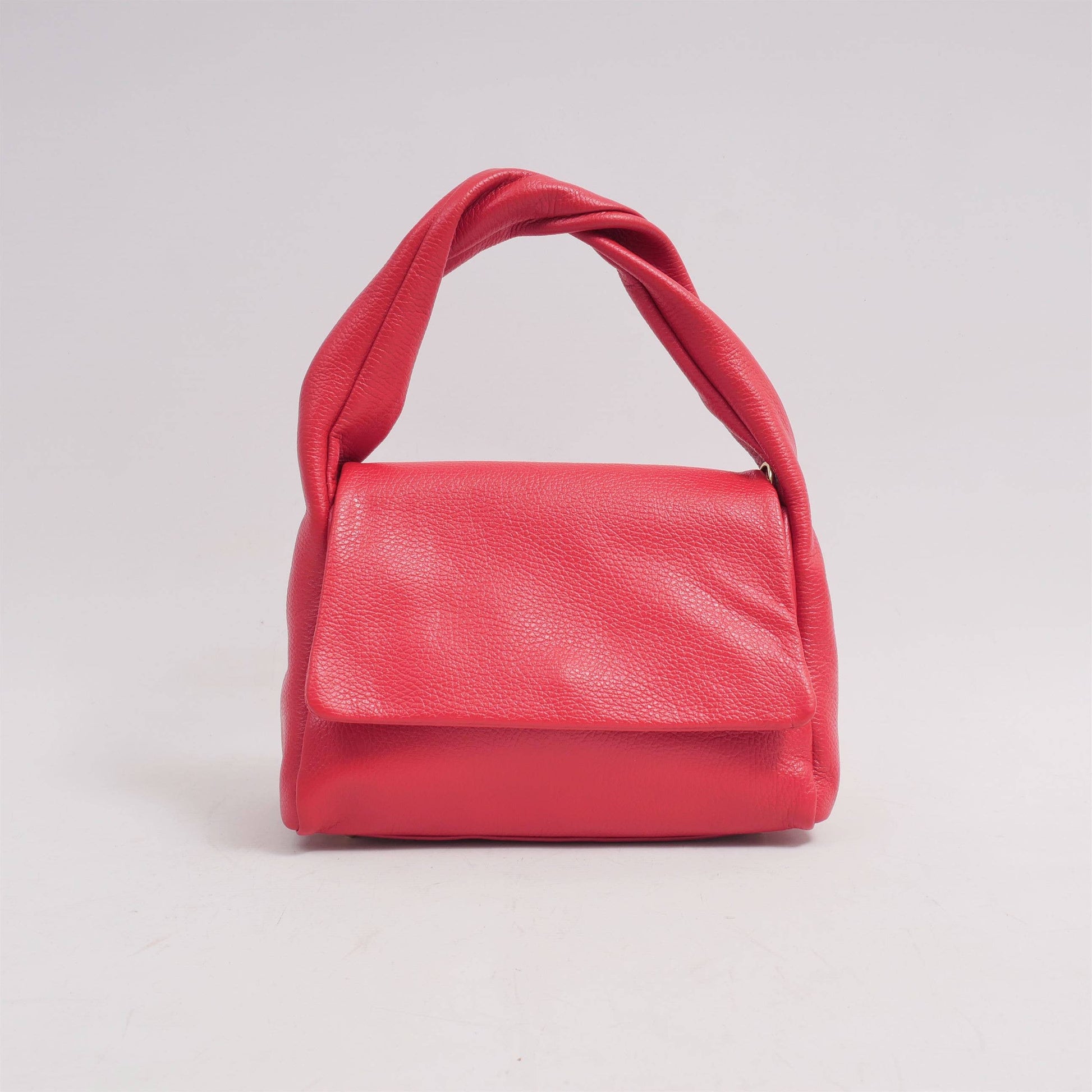 Borsa a spalla in pelle con patta