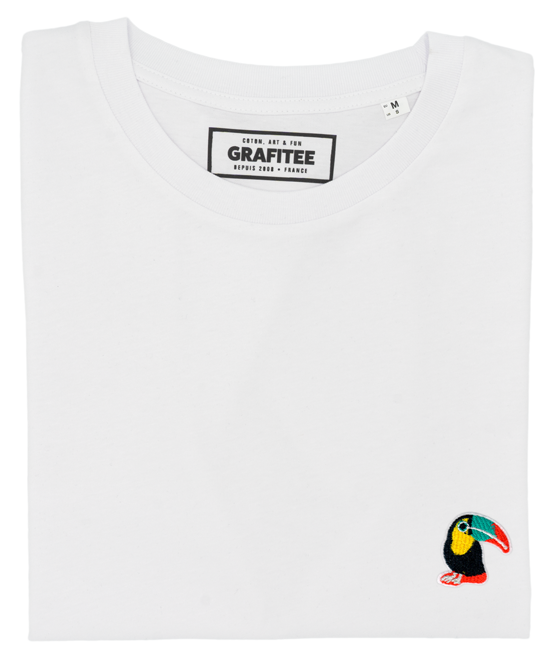 T-shirt unisex con tucano ricamato