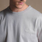 T-shirt Essentials pigmentata grigio fossile in cotone organico