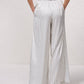 Pantaloni palazzo a righe con coulisse