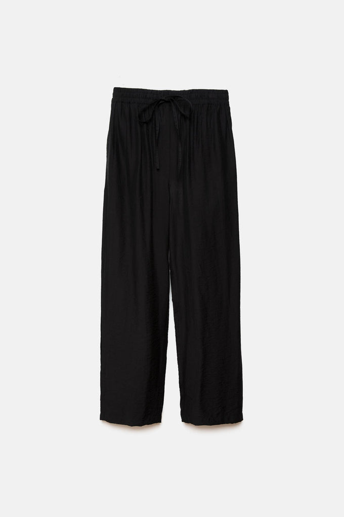Pantaloni dritti a sigaretta con coulisse