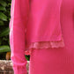 Giacca cardigan in pizzo di cotone