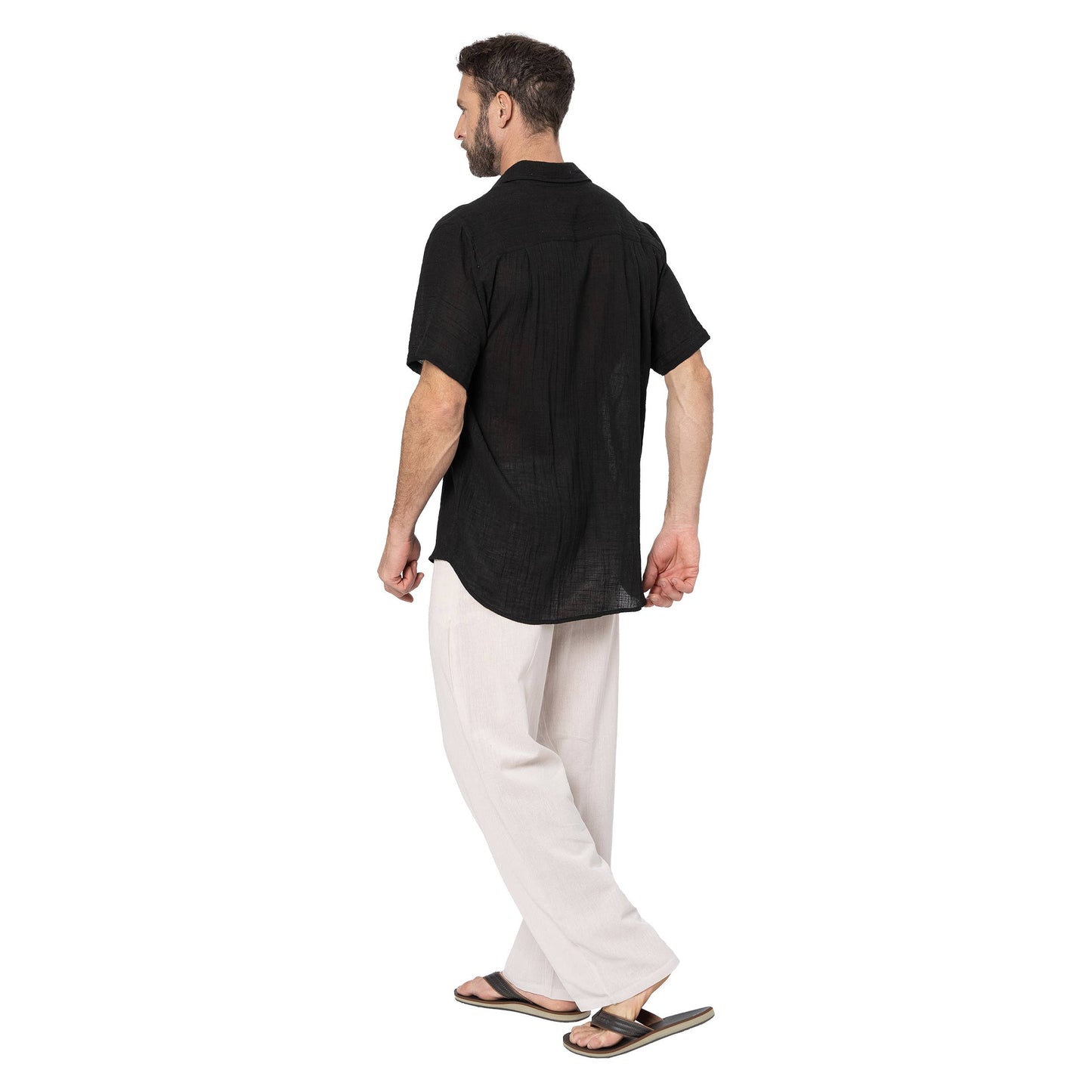 Camicia estiva a manica corta in cotone