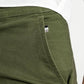 Pantaloncini chino verdi militari elasticizzati