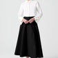Body camicia in misto cotone con colletto sartoriale