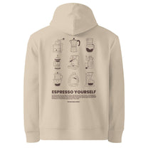 Felpa con cappuccio biologica “Espresso Yourself”
