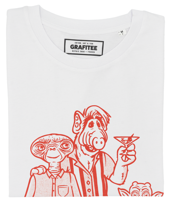 T-shirt grafica Weird Friends in cotone biologico