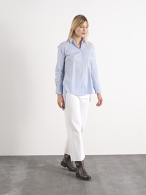 Camicia lunga in cotone elasticizzato