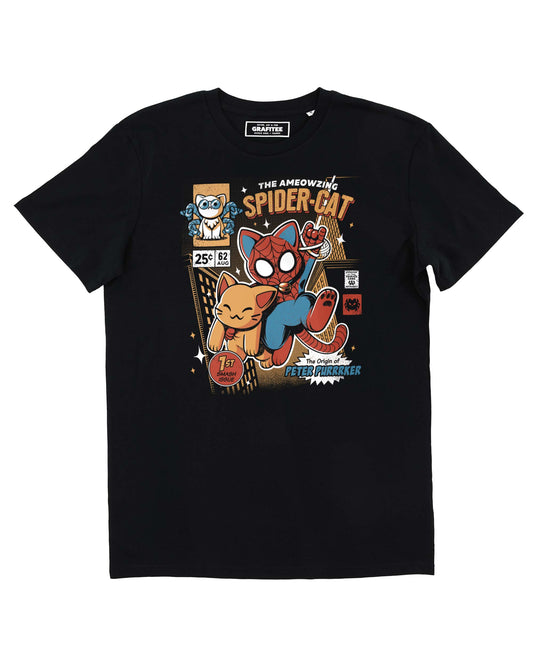 T-shirt Spider Cat divertente